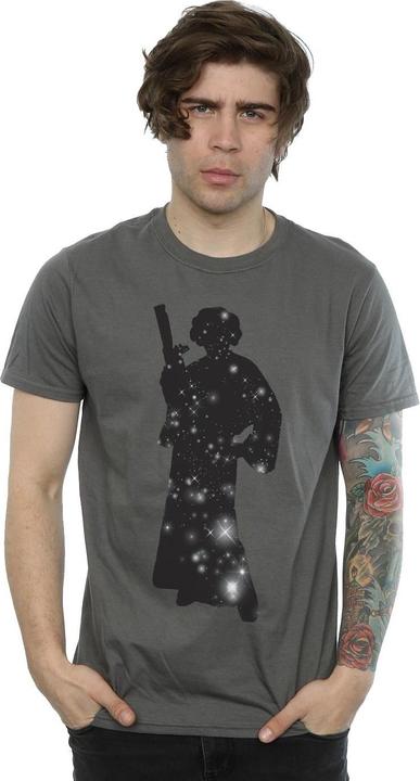 Actual product image Star Wars Mens Princess Leia Stars T-Shirt (M)