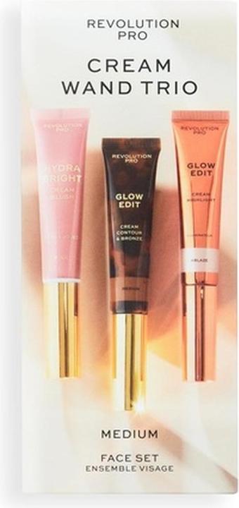 Makeup Revolution Revolution PRO - Cream Face Wand Trio Medium Gift Set (Make up set)