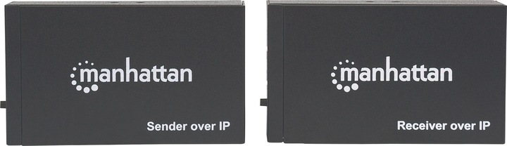 Image du produit Manhattan Kit extender HDMI over IP 1080p Prolonge le signal 1080p avec un switch et un câble réseau.