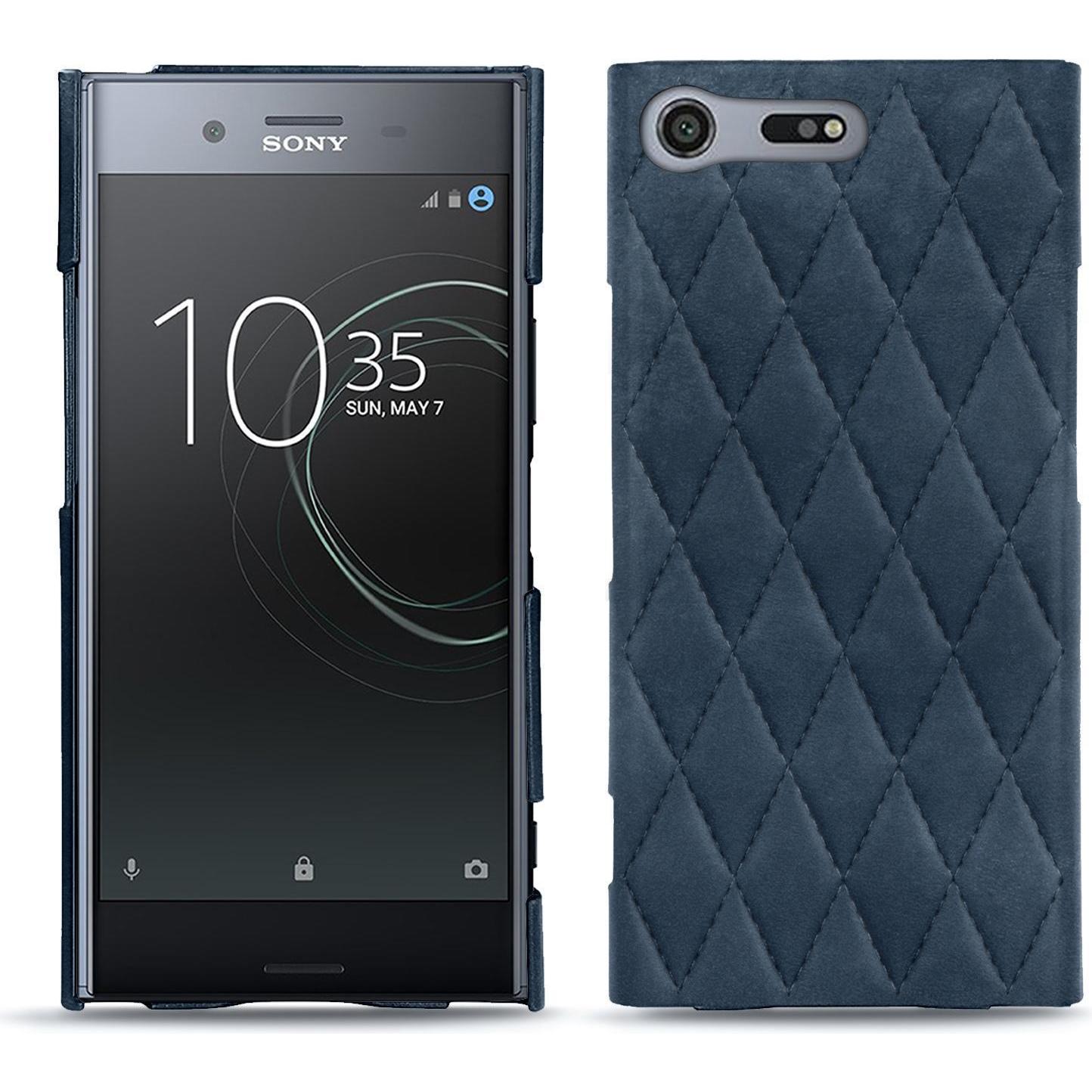 Noreve Lederschutzhülle (Sony Xperia XZ Premium), Smartphone Hülle, Blau