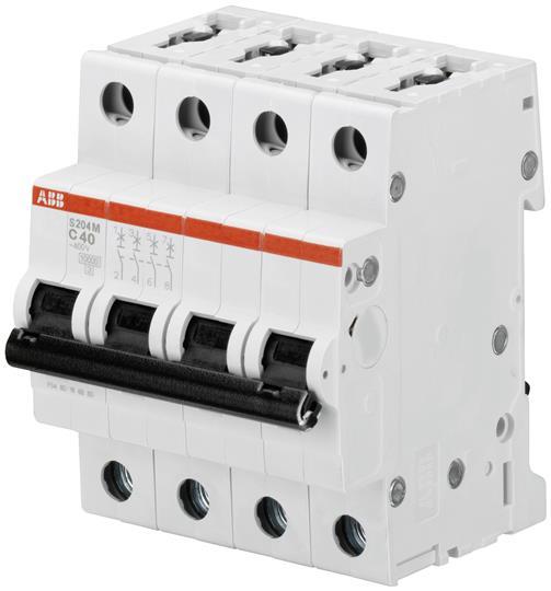 Actual product image ABB S204M-C16 Automatic circuit breaker 16A per M compact 4-pole