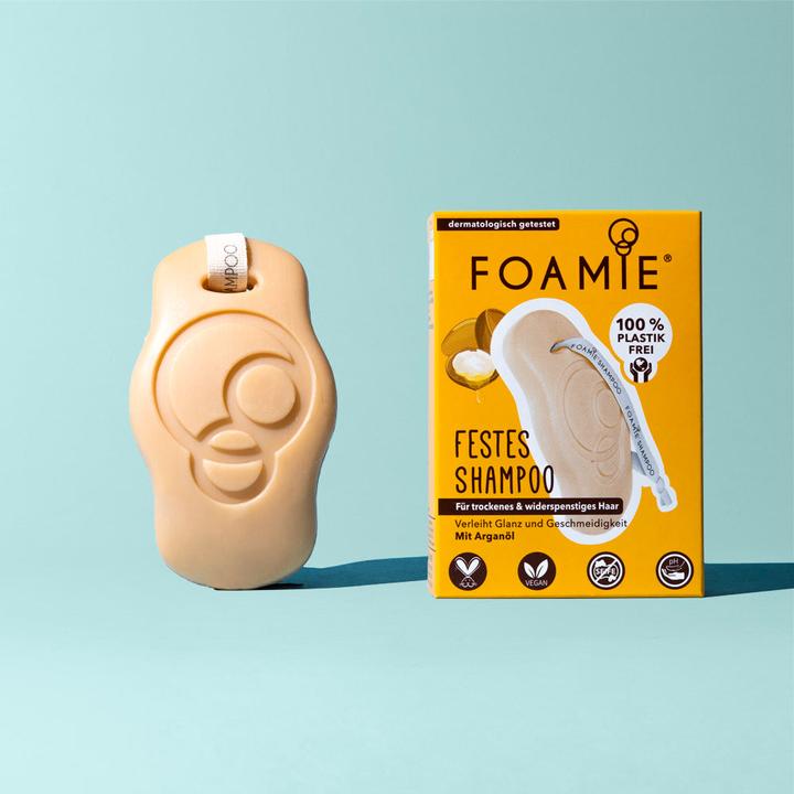 Actual product image Foamie Kiss Me Argan (80 ml, Solid shampoo)