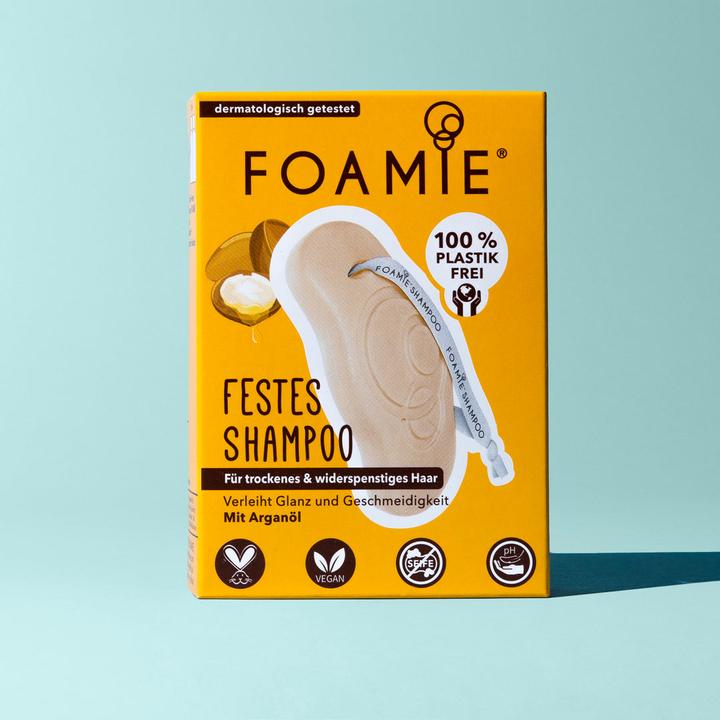 Actual product image Foamie Kiss Me Argan (80 ml, Solid shampoo)