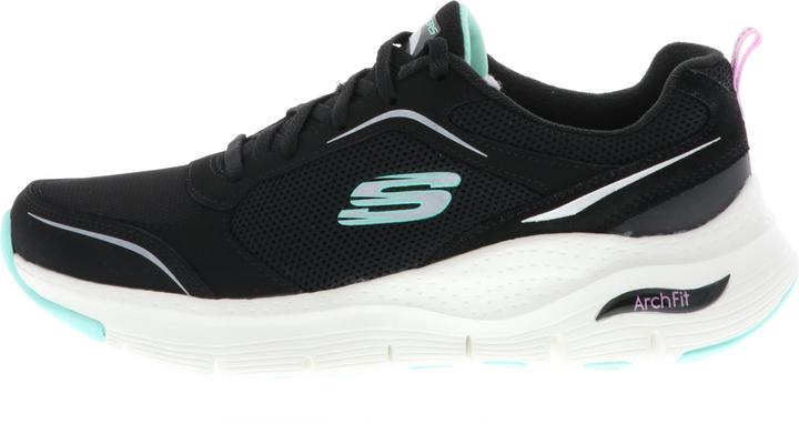 Actual product image Skechers 149413/BKMN Arch Fit-Gentle Stride Women's Sneaker Trainers Sports Shoes black/mint green/we (37)