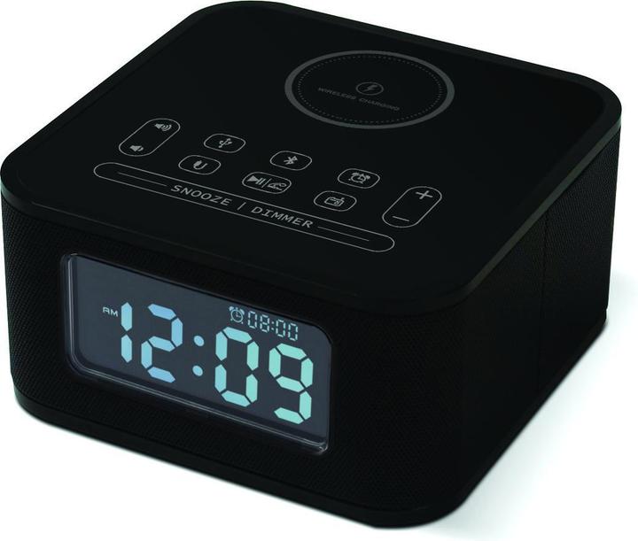 Produktbild Hometime Wireless Charging Bluetooth Speaker with Alarm Clock and USB Charger