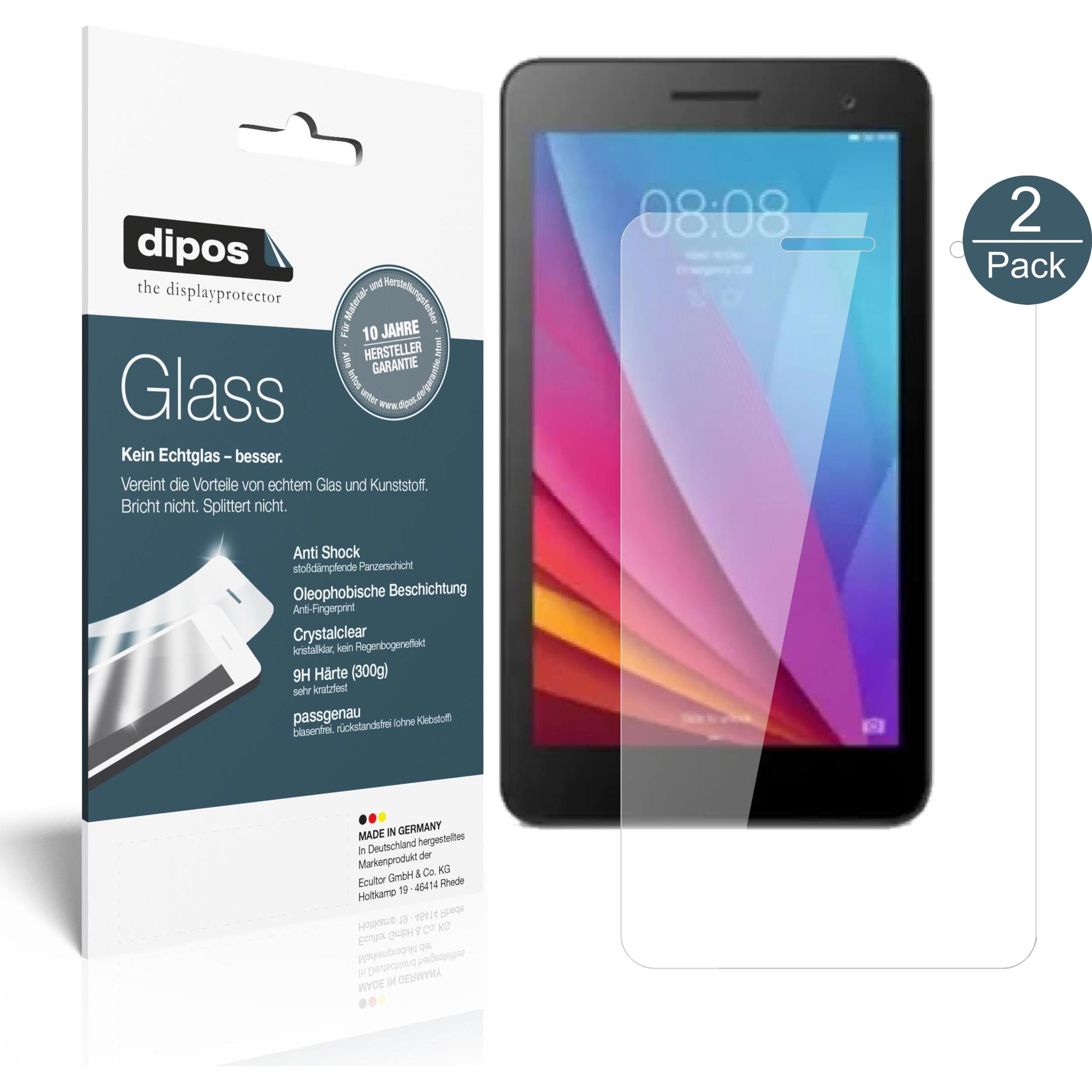 Dipos Displayschutz Anti-Shock (2 Stück, Huawei MediaPad T1 7.0), Tablet Schutzfolie