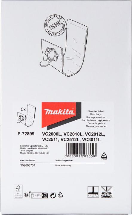 Produktbild Makita Filtersack L