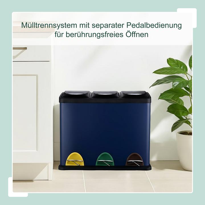 Produktbild Relaxdays Mülleimer 3x8l (8 l)