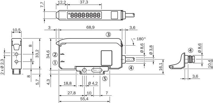 Actual product image Sick Fibre optic amplifier (20 m)