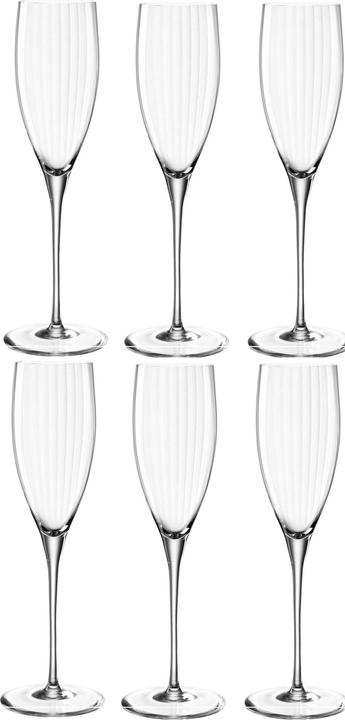 Immagine prodotto Leonardo Bicchiere da champagne Poesia 250 ml, 6 pezzi, Trasparente (25 cl, 6 Occhiali, Bicchieri da champagne)