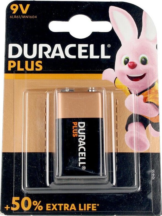 Actual product image Duracell Plus (1 pcs., 9V Block)