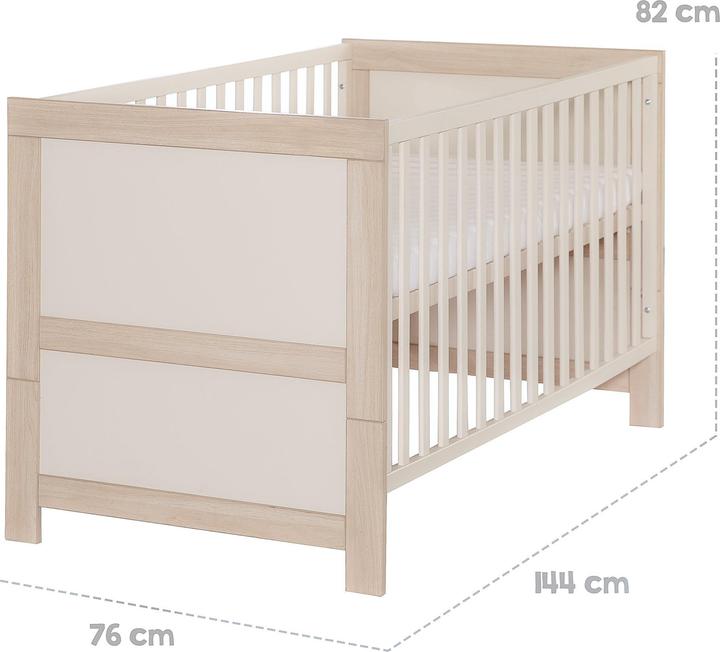 Image du produit Roba Kinderzimmerset Momo (Lit de bébé, Armoires pour enfant, Unité de changement)