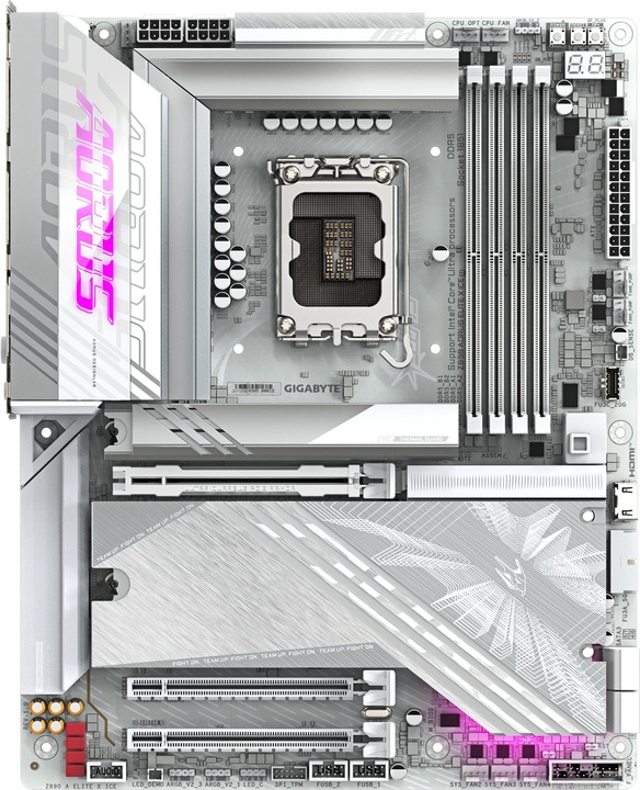 Image du produit Gigabyte Z890 AORUS Elite X ICE (LGA 1851, Intel Z890, ATX)
