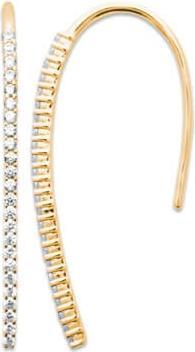 Image du produit Lara BOUCLE d'orilles Plaqué or - ZIRCONIA - PENDANTE