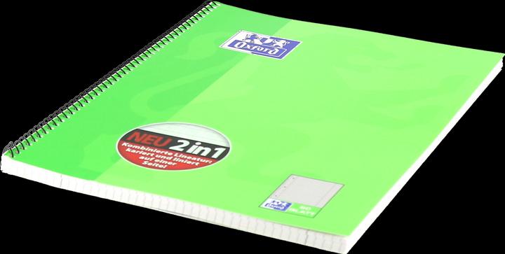 Actual product image Oxford College notebook (A4+, Lined, Checked, Soft cover)