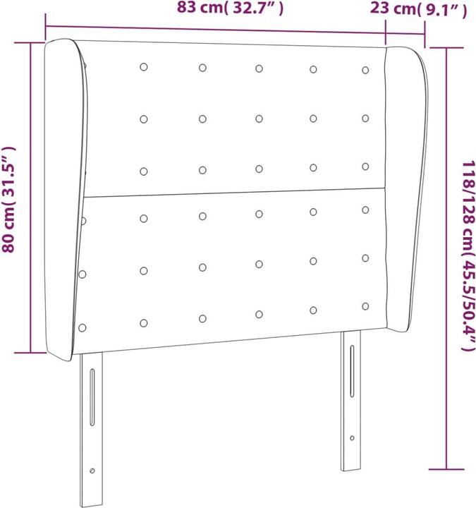 Produktbild VidaXL Zain (83 x 23 x 128 cm)
