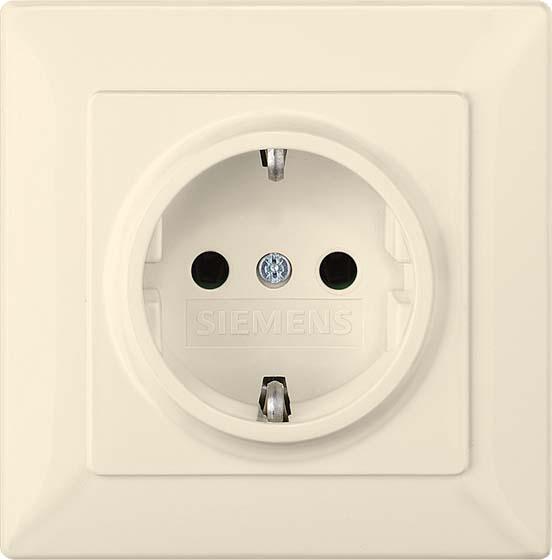 Siemens Socket outlet 1f cws glz DELTAline UP w.BS 5UB1583