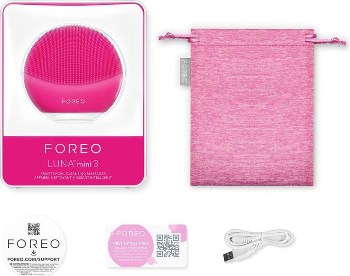 Produktbild Foreo Gesichtsreinigungsgerät für alle Hauttypen Mini Luna Fuchsia