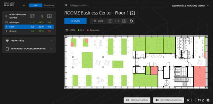 Roomz app for employees, up to 200 users (1 year)(my..io)