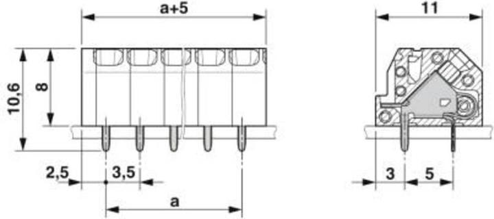 Produktbild Phoenix Contact COMBICON 3.5mm PCB terminal block, 10P