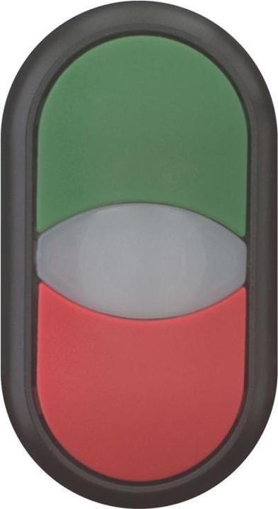 Actual product image Eaton Dual Green/Red Push Button with M22S-DDL-GR Illuminator (216699)