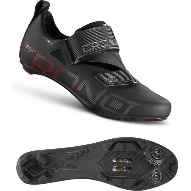Crono, Scarpe da corsa, CT-1-20 triathlon shoes black 46 composite (46), Nero