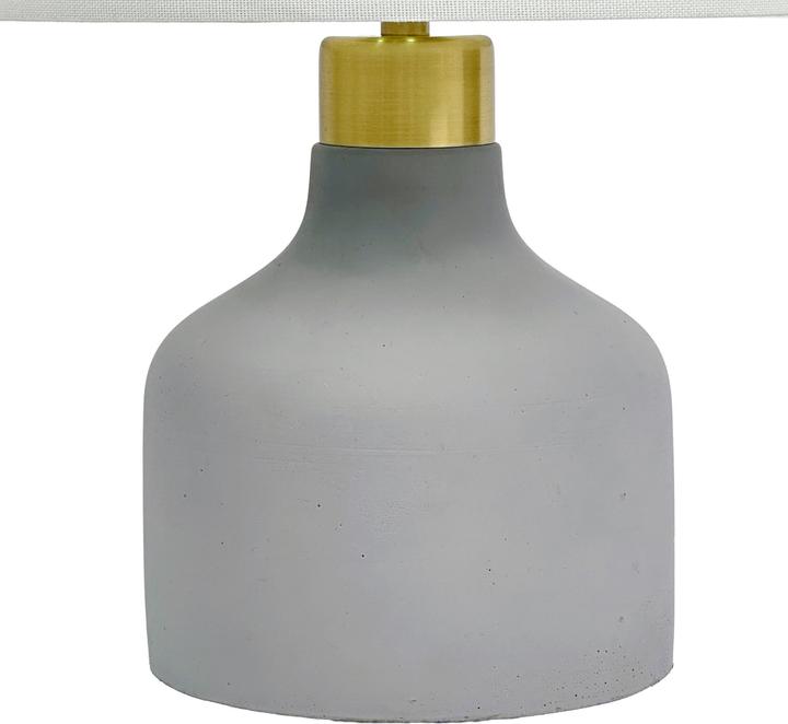 Actual product image Relaxdays Tischlampe Stoff & Betonfuss (E27)