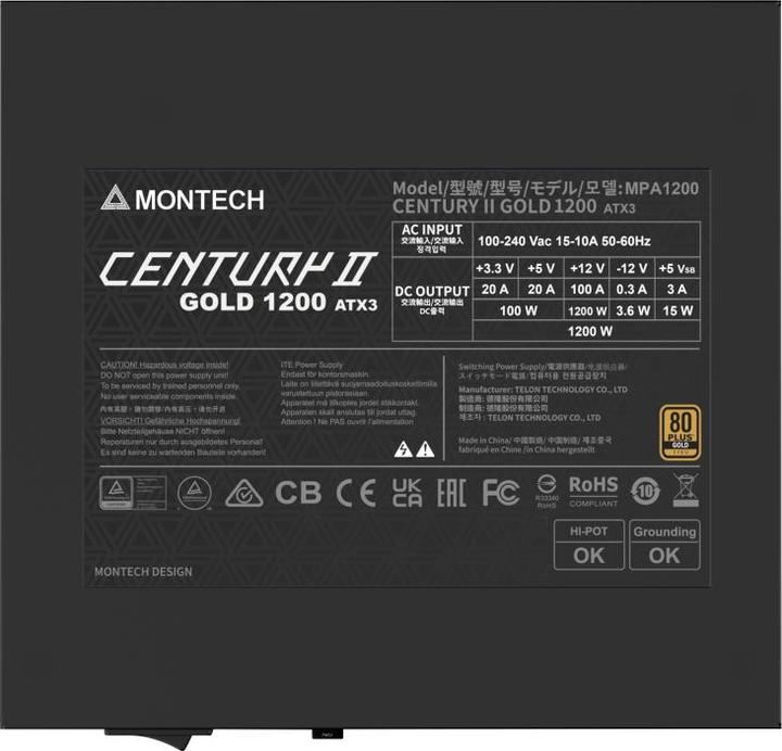 Image du produit Montech CENTURY II 1200 (null Watt) (1200 W)