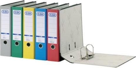 Produktbild Elba Ordner smart Wolkenmarmor, Rückenbreite: 80 mm, gelb DIN A4, Einband aus Wolkenmarmor-Papier, gekleb (A4, 80 mm, 1 Stk.)