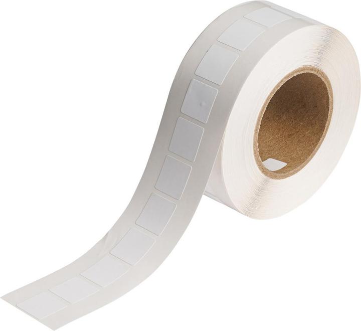 Actual product image Brady BradyJet J4000 pre-cut vinyl labels - 25.40 mm x 25.40 mm (2.54 cm)