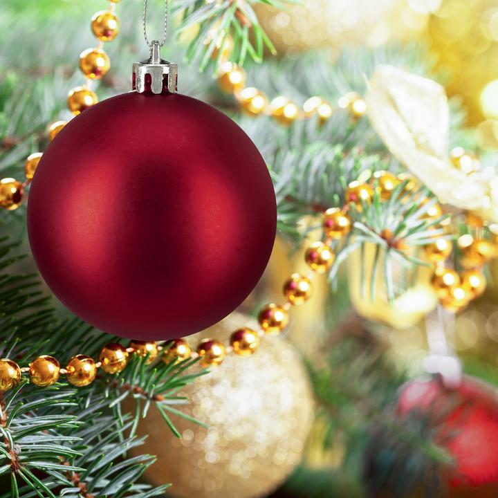 Image du produit Relaxdays - Weihnachtskugeln im 50er Set, Rot/ Silber, 7 x 6 cm (50-pièce)