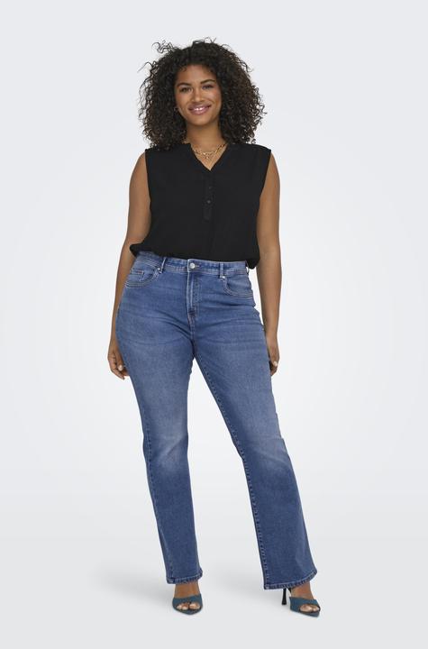 Actual product image Only Flared mid waist jeans Regular fit jeans (W42/L32)
