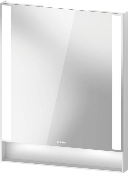 Duravit Qatego miroir, 600x65x750mm, champs lumineux latéraux, intensité lumineuse variable