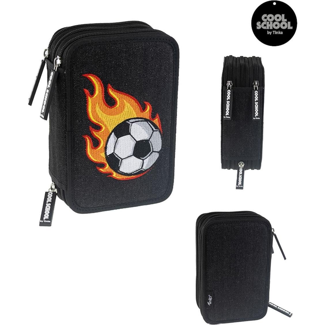 Tinka Magic, Astuccio, Tinka - Pencil Case Triple - Flaming Football