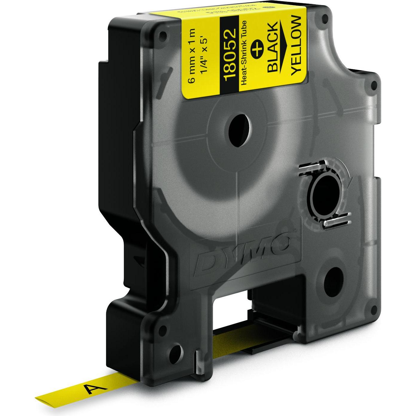 Dymo, Nastro di marcatura, Tubo termorestringente Rhino, giallo (0.60 cm, Giallo)