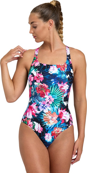 Actual product image Arena W Flower Swimsuit Control Pro Back (38)