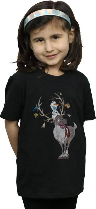 Immagine prodotto Disney Frozen Sven And Olaf Christmas Ornaments Maglietta Ragazze (140, 146)