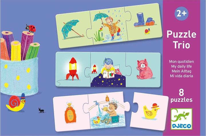 Produktbild Djeco Puzzle Trio Mein Alltag (3 Teile)