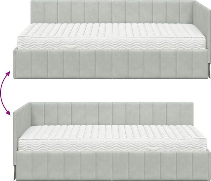 Image du produit vidaXL Eckbettgestell (100 x 200 cm)