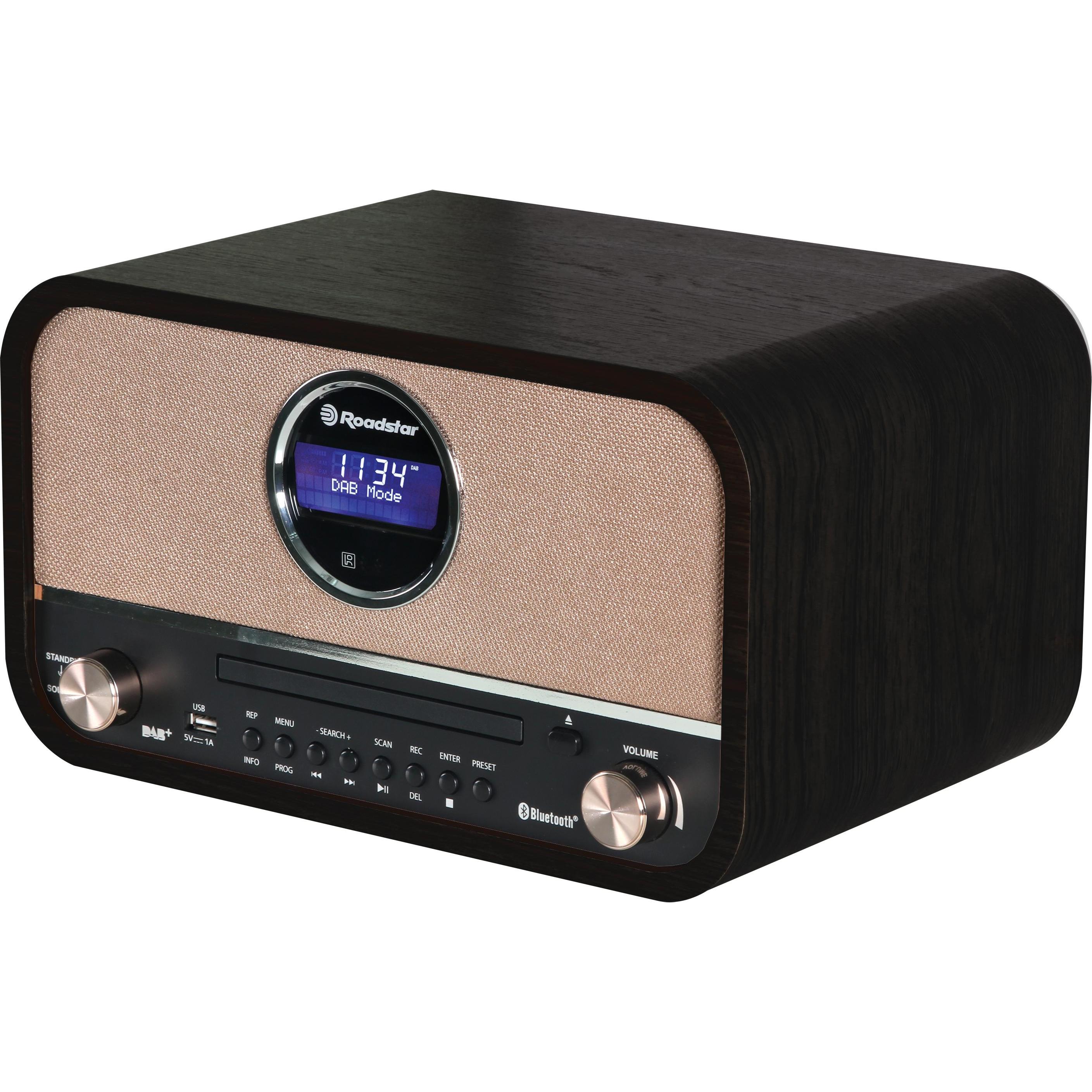 Roadstar Retro-Radios sind USB (DAB+, FM, Bluetooth) (HRA-1782ND+BK)