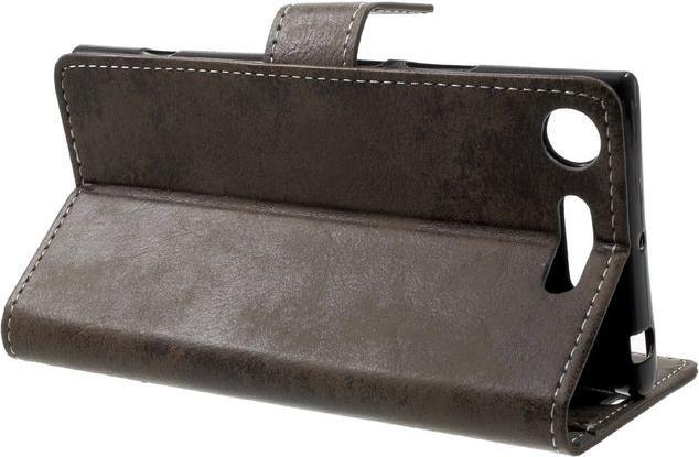 Produktbild Leder Hülle im Retrolook (Sony Xperia XZ1)