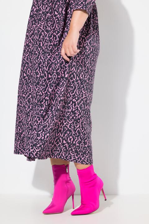 Produktbild Ulla Popken Jerseykleid, A-Linie, V-Ausschnitt, 3/4-Arm, Taschen (50, 52)