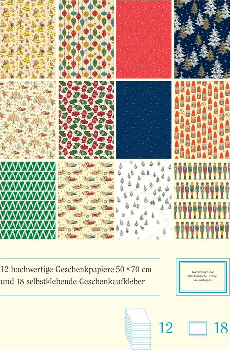 Actual product image Library Christmas papers (18x)