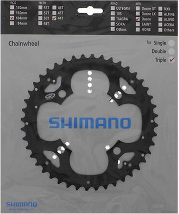 Productafbeelding Shimano Deore FC-M530 kettingblad voor KSR 9-speed (44)