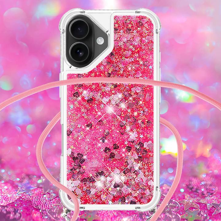 Immagine prodotto Cover-Discount iPhone 17 - Glitzer Hülle mit Kordel (Apple iPhone 17)