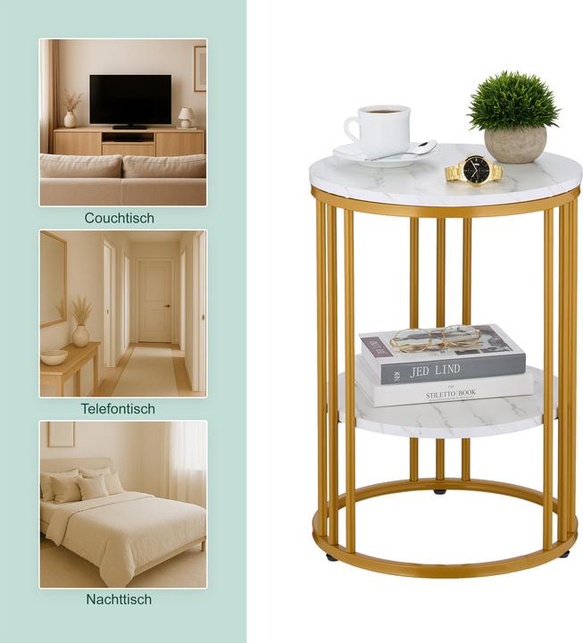Actual product image Relaxdays Side Table (40 x 40 x 56 cm)