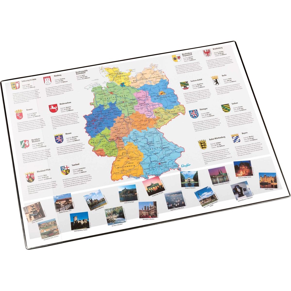 Thumbnail - Läufer, Unterlage, Schreibunterlage Deutschlandkarte (40 x 53 cm)