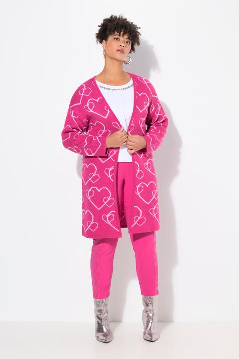 Immagine prodotto Miamoda Strickjacke, Classic Fit, Herzmuster (56)