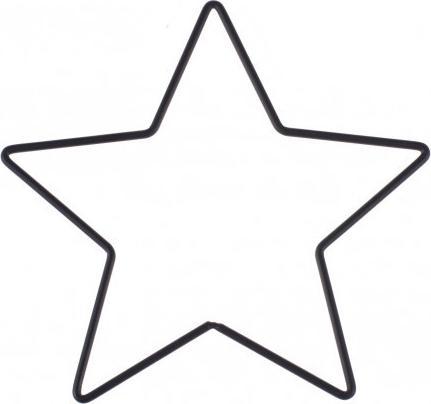 Image du produit Glorex Étoile métallique noire