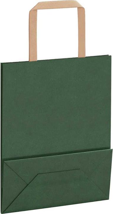 Image du produit VidaXL Sacs en papier kraft 250 pcs. avec anse Vert 18x8x22 cm Sac en papier (Pochette cadeau, 250 x)